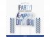 Μπλε Κεράκια για Τούρτα με Διακοσμητικό Κεράκι Happy Birthday (13τμχ)