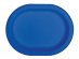Blue oval shaped large paper plates 8pcs