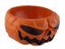 Pumpkin shaped bowl with the skeleton moving hand for a Halloween party