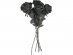 Bouquet with 5 black roses 50cm