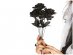 Bunch of artificial roses in black color