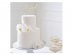 Wedding acrylic cake topper with Mr and Mrs letters in gold color
