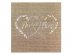 Mr and Mrs luncheon napkins in natural color 20pcs