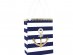 Navy theme with gold anchor paper bags with handles