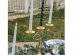 Decorative swirl candles for candle holders in navy blue color