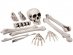 Skull and bones for Halloween party theme decoration 12pcs