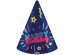Neon Happy Birthday καπελάκια χάρτινα 6τμχ