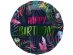 Neon tropical Happy Birthday foil μπαλόνι 45εκ