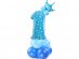 Prince with blue number 1 balloon kit 110cm