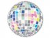 Disco ball small paper plates 8pcs