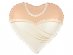 Bridal dress heart shaped foil balloon 45cm