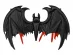 Bat decorative foil balloon 120cm x 81cm
