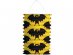 Yellow hanging lantern with bats design for Batman and Halloween theme party decoration