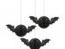 Bats small honeycomb decorative balls 3pcs