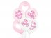 Oh baby pink and white latex balloons for a baby girl