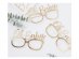 Gold paper glasses for a baby shower theme party