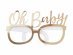 Oh Baby gold paper glasses 8pcs
