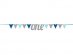 ONE silver with glitter paper garland for a boys first birthday party
