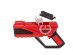 Red bubble gun with led light bubble liquid position