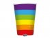 Rainbow bright colors paper cups 6pcs