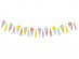 Ice cream garland with tassels 182cm
