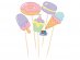 Ice cream and donuts decorative picks 5pcs
