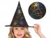 Black witch hat for children with colorful spiders and webs design