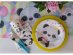 Large paper plates for a Panda theme party