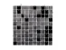 Panel with black square sequins 30cm