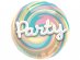 Pastel 3D Party foil balloon 56cm