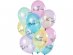 Pastel clear Happy Birthday latex balloons 12pcs