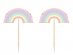 Pastel rainbow decorative picks 10pcs