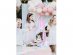 Paper cups in pastel colors with gold bows design