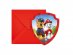 Paw Patrol rescue heroes party invitations 6pcs