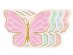 Butterflies shaped napkins with gold foiled details 12pcs