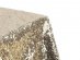 Deluxe tablecloth with gold sequins 250cm x 250cm