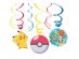 Pokémon swirl decorations 6pcs