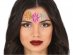 Colorful flowers face jewelry