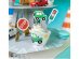 Paper decorative cupcake wrappers with the colorful vehicles theme
