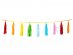 Colorful garland with large tassels 300cm