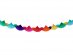 Colorful garland with paper fans 300cm