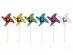 Pinwheels decorative picks 12pcs