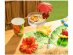 Decorative picks with paper colorful umbrellas
