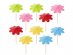 Colorful paper umbrellas decorative picks 10pcs