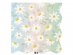 Multicolor luncheon napkins with daisies 16pcs