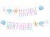 Πολύχρωμος ωκεανός γιρλάντα Happy Birthday 240εκ