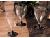 Διάφανα ποτήρια για το κρασί με μαύρη βάση για πάρτυ ενηλίκων