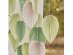 Sage and cream decorative palm leaves for party decoration