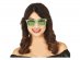 Plastic green glasses, party accessories