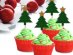 Decorative picks for Christmas in the shape of a Christmas tree